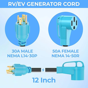 1 FT 10 đo STW USA dây nguồn RV Máy phát điện Adapter với NEMA L14-<span class=keywords><strong>30</strong></span> nam cắm và NEMA 14-50 nữ cắm sjtw loại dây - Product Image 2