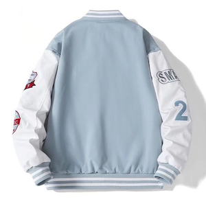 เสื้อแจ็คเก็ตเบสบอลผู้ชายไซส์ใหญ่ทรงหลวมแฟชั่นแบรนด์ดังสำหรับฤดูใบไม้ผลิและฤดูร้อนสไตล์ฮิปฮอปเข้าได้กับทุกชุดเสื้อแจ็คเก็ตสุดเทรนดี้ - Product Image 2