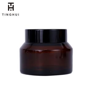 Tarro de Crema de Vidrio Transparente Ámbar Verde de 15ml 30ml 50ml con Tapa, Envase Vacío de 1oz para Crema de Ojos, Tarros Cosméticos de 50g - Product Image 2