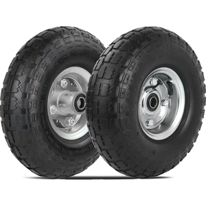 รถเข็นล้อยางลม HKT1028 ขนาด 10 นิ้ว สำหรับงานหนัก รุ่นใหม่ อเนกประสงค์ ใช้ได้ทั้งงานทั่วไป/งานสวน วัสดุโลหะ เติมลมได้ - Product Image 1