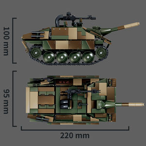 WW2 Jagdpanzer 38(t) Hetzer char léger allemand destructeur jeux éducatifs réservoir de brique bricolage 3d Puzzle ensemble de blocs de construction - Product Image 2