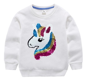 por mayor de los niños ropa de bebé niñas chándales 2pcs lentejuelas unicornio estrellas parches de chándal de los niños - Product Image 5