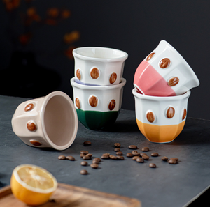 Stock wholesale Handheld Mug Coffee beans design coffee cups Newly designed mini mug in Arabian style cup SA UAE - Product Image 5