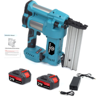 Vente flash : Pistolet à air comprimé, batterie au lithium, électrique, sans fil, cloueur pour béton, mur, ossature, acier, clous pour métal, bois