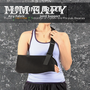 Attelle d'épaule orthopédique personnalisable avec logo, respirante en polyester, immobilisateur de bras confortable, attelle médicale unisexe pour l'épaule - Product Image 2