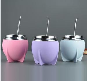Taza Termo de Acero Inoxidable de Doble Capa, Taza Mate para Té Mate Argentino, Taza de Café Creativa para Comercio, Protección contra Calor y Frío - Product Image 3