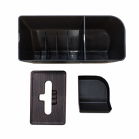 Organisateur de tableau de bord Tesla Model 3 Y, boîte à mouchoirs, rangement latéral, emplacement pour cartes, porte-lunettes de soleil