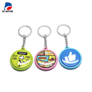 Le matériel coloré de porte-clés à un côté peut être transformé en produits finis 25,32,37mm - Product Image 4