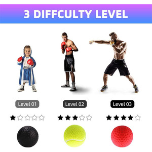Ensemble Balle <span class=keywords><strong>de</strong></span> Frappe Agilité avec Bandeau Balle <span class=keywords><strong>de</strong></span> Réflexe <span class=keywords><strong>de</strong></span> <span class=keywords><strong>Boxe</strong></span> pour l'Entraînement <span class=keywords><strong>de</strong></span> Vitesse, Compétences <span class=keywords><strong>de</strong></span> Combat et Coordination Main-Œil - Product Image 4