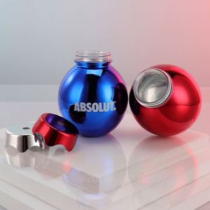 Gobelet de fête en plastique de 12 oz, rouge, bleu, rose, transparent, avec couvercle et paille, en forme d'ampoule ou de boule disco, électroplaqué, pour boissons et jus, idéal pour Noël et les fêtes en extérieur - Product Image 1