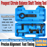 Kit d'outils de calage moteur CIHOO 4 pièces avec mallette rigide pour Peugeot 2008 408 308S Citroën C3 C4 1.2T, pour blocage du vilebrequin et du volant moteur