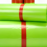 Sacs d'expédition et de messagerie personnalisés en polyéthylène vert, imperméables et durables, imprimés pour l'envoi de vêtements