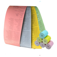 Gulungan kertas nota termal kertas berwarna 80*80 57*40 kustom semua jenis warna