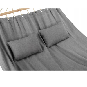 Hamaca de árbol doble colgante de algodón y poliéster de lona para patio exterior Extragrande - Product Image 5