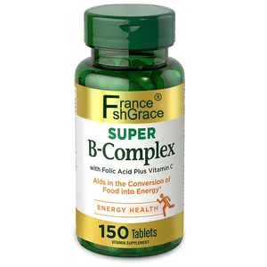 Energy health super b-complex with folic acid plus vitamin c aids in the conversion of food into energy