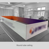 Anew Bannière suspendue au plafond en tissu de tension d'affichage publicitaire de salon de haute qualité pour toutes sortes de stands