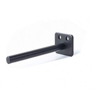 WEKIS Heavy Duty Good Quality 6 Inch Metal Pipe Shelf <b>Brackets</b> with <b>Black</b> Powder Coating and 75lbs Capacity - Product Image 4