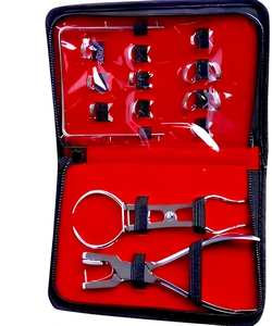 Kit de Digue Dentaire Professionnel Réutilisable de Haute Qualité, 12 Pièces en Acier Inoxydable, Ensemble Complet pour les Procédures d'Isolation Dentaire - Product Image 2