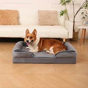 Cama Ortopédica Rectangular Personalizada para Perros, Minimalista, Elegante y Divertida, de Espuma Viscoelástica, Moderna, Antiestrés, para Mascotas, Gatos - Product Image 3