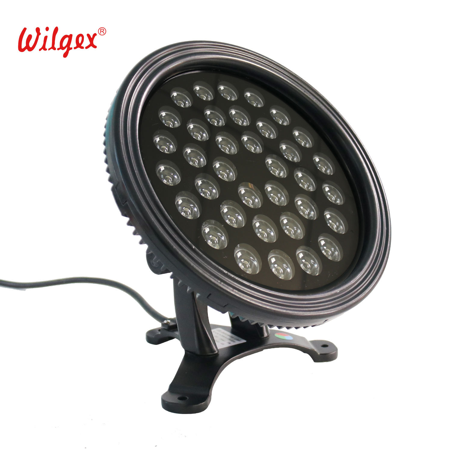 Rotatable RGB Submersible LED Pool Light Aluminum Alloy IP68 Waterproof 150 Adjustment DMX Control 10m Cable 5-Year Landscape