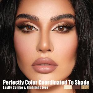 Paleta de Sombras de Ojos Brillantes de 21 Colores, Precio al <span class=keywords><strong>por</strong></span> <span class=keywords><strong>Mayor</strong></span>, Polvo que No se Desprende, Alto Brillo, Natural, 0.14 kg, <span class=keywords><strong>Huda</strong></span> Beautiful - Product Image 3