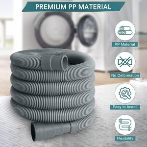 Tuyau de vidange flexible en PVC pour machine à laver Tuyau d'eau d'aspiration ondulé en tailles 1.5m 2m 3m 4m 5m Source d'alimentation manuelle - Product Image 4