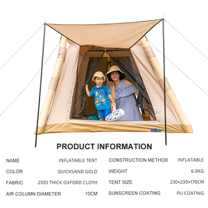 Bán Hot Xách Tay Ngoài Trời Cắm Trại Oxford Không Thấm Nước Bốn Mùa Du Lịch Gia Đình Lều Với Hai Phòng Ngủ & Phòng Khách - Product Image 4