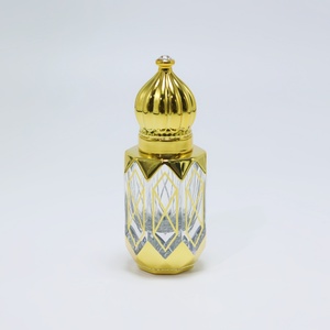 Luxury Golden Arabian Glass Empty Essential Oil Perfume Glass <b>Bottles</b> - Product Image 4