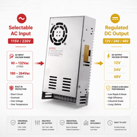 Alimentation à découpage ultra-mince S-350-24 350W 24V 14.6A AC/DC 110V/220V pour imprimante 3D CNC