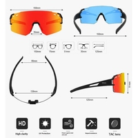 Nouvelles lunettes de soleil sportives - Demi-cerclées, UV400, légères, confortables, pour le cyclisme, la course à pied, les activités de plein air, lunettes de sécurité de luxe