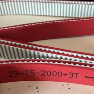 Courroie de distribution WD de qualité supérieure T5-2000-23 pour Muller Martini 3671.2391.4 Caoutchouc rouge 23T5/2000 23-T5-2000+3T - Product Image 1