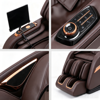 Fournisseur de fauteuils de massage inclinables personnalisables pour commandes en gros, fauteuil de massage intégral avec LED et commande vocale intelligente IA