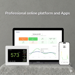 كاشف غاز ثاني أكسيد الكربون NDIR CO2 عالي الدقة بـ 8 معايير، يدعم AC24V RS485 Modbus BACnet MQTT 2.4/5G WiFi، لقياس PM2.5 PM1.0 PM10 <span class=keywords><strong>VOC</strong></span> - Product Image 4
