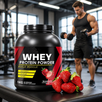 Poudre de protéines de lactosérum en gros, personnalisée, marque privée, complément alimentaire pour la musculation, gain de masse musculaire, protéines de lactosérum pour les culturistes