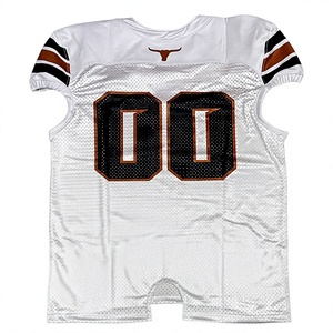 Maillot de football américain personnalisé de haute qualité, tissu en maille athlétique, fournisseur d'uniformes d'équipe, 100% polyester - Product Image 2