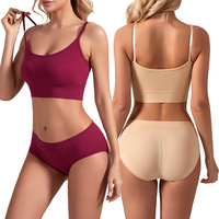 Beau soutien-gorge de sport respirant ensemble grande taille Yoga jarretelle slips costume réglable armatures solide motif rassembler soutien-gorge de sport