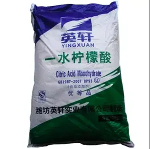 Nhà Máy Giá 25kg gói cấp thực phẩm chất lượng cao monohydrate khan ttca số lượng lớn Bột Axit Citric