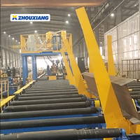 Lini Produksi Baja H Beam Horizontal dengan Komponen Bantalan & Mesin