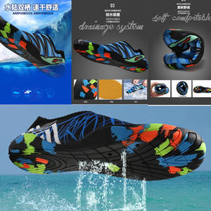 Chaussures aquatiques unisexes pour la natation, sandales de plage pour hommes, chaussures aquatiques pour activités aquatiques en plein air, chaussures antidérapantes pour rivière, mer, plongée, grandes tailles - Product Image 3