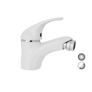 Miscelatore Bidet Monocomando Serie Marzia Finitura Cromata Bianca Opaca - Product Image 1