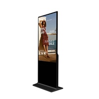 Équipement publicitaire numérique d'intérieur, kiosque vidéo, totem vertical LCD sur pied, signalétique OEM, animation pour centre commercial