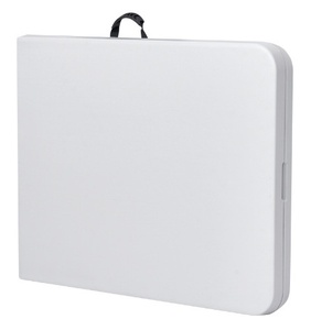 Mesas plegables de plástico de <span class=keywords><strong>resina</strong></span> para exteriores de diseño moderno de 1,8 m, alquiler de banquetes rectangulares de 6 pies, uso de gimnasio para fiestas, madera Rectangular barata de 6 pies - Product Image 4