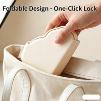 Assiette pliable en silicone pour bébé, compartimentée, portable, en forme de nuage, boîte à repas pour enfants, boîte bento de voyage pour tout-petits, alimentation en extérieur