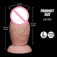 Dildo Realista, Extra Grande, Dildo Anal Grande con Potente Ventosa, Juguete Sexual para Parejas Gay y Lesbianas