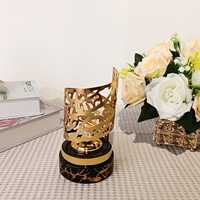 Décoration du Ramadan, décoration de fête de mariage de haute qualité, décoration de la maison, brûleur d'encens en métal doré de style arabe