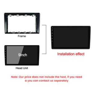 Cadre de tableau de bord 9 pouces pour VW <span class=keywords><strong>Volkswagen</strong></span> Passat B5 B8 Polo Golf Tiguan Touareg <span class=keywords><strong>Sharan</strong></span> Jetta car video Fascias Installation canbus - Product Image 5