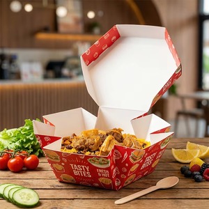 Caja de Empaque para Arroz Frito con Logotipo Personalizado, Paella de Mariscos para Llevar, Pollo Asado Halal, Biryani Árabe, Bukhari Mandi - Product Image 5