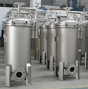 Nouveau boîtier de filtre multi-sacs en acier inoxydable 316L de qualité sanitaire pour systèmes de filtration d'eau industrielle avec raccord à bride - Product Image 6