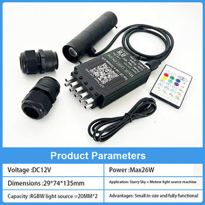 ไฟ LED ตกแต่งเพดานรูปดาวท้องฟ้า16W สี RGB กระพริบไฟสาย<span class=keywords><strong>เคเบิล</strong></span><span class=keywords><strong>ใย</strong></span><span class=keywords><strong>แก้ว</strong></span><span class=keywords><strong>นำ</strong></span><span class=keywords><strong>แสง</strong></span>ด้านข้างสำหรับแผงผนัง - Product Image 5