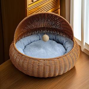 เตียงแมวบ้านแมวสำหรับลูกแมวเสื่อสำหรับสัตว์เลี้ยงที่นิยมถอดออกได้และซักได้ - Product Image 2